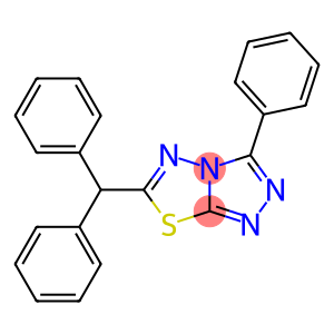 6-(diphenylmethyl)-3-phenyl[1,2,4]triazolo[3,4-b][1,3,4]thiadiazole