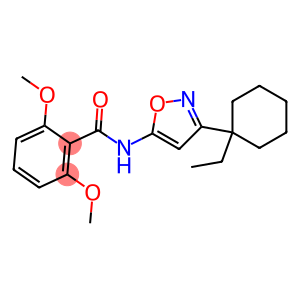 Benzamide, N-[3-(1-ethylcyclohexyl)-5-isoxazolyl]-2,6-dimethoxy-