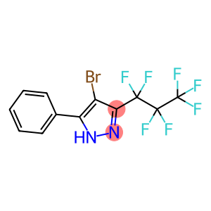 4-BROMO-3-(HEPTAFLUOROPROP-1-YL)-5-(PHENYL)PYRAZOLE