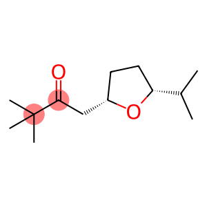 2-Butanone, 3,3-dimethyl-1-[tetrahydro-5-(1-methylethyl)-2-furanyl]-, cis- (9CI)