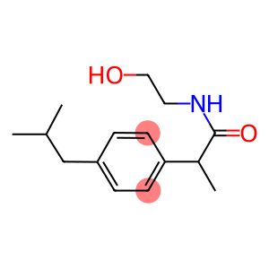 Benzeneacetamide, N-(2-hydroxyethyl)-alpha-methyl-4-(2-methylpropyl)-