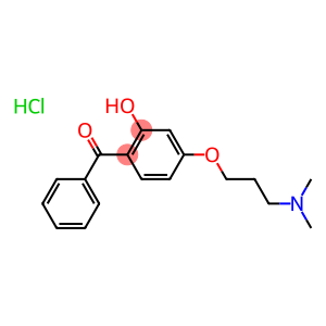 4-[3-(dimethylamino)propoxy]-2-hydroxybenzophenone hydrochloride