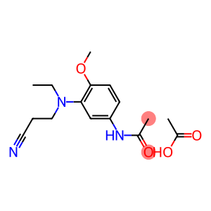N-[3-[(2-cyanoethyl)ethylamino]-4-methoxyphenyl]acetamide monoacetate