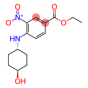 Benzoic acid, 4-[(trans-4-hydroxycyclohexyl)amino]-3-nitro-, ethyl ester