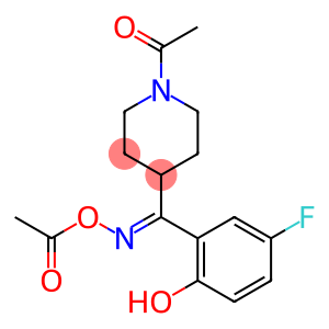 (E)-1-Acetyl-N-(acetyloxy)-α-(5-fluoro-2-hydroxyphenyl)-4-piperidinemethanimine