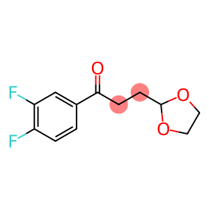 1-Propanone, 1-(3,4-difluorophenyl)-3-(1,3-dioxolan-2-yl)-