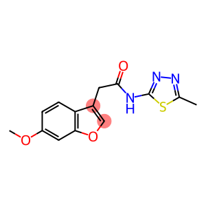 3-Benzofuranacetamide, 6-methoxy-N-(5-methyl-1,3,4-thiadiazol-2-yl)-
