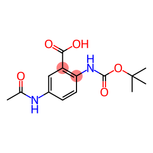 Benzoic acid, 5-(acetylamino)-2-[[(1,1-dimethylethoxy)carbonyl]amino]-