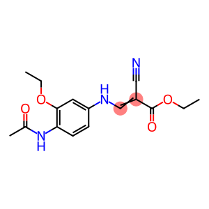 3-[[4-(乙酰氨基)-3-乙氧基苯基]氨基]-2-氰基-2-丙烯酸乙酯