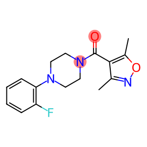 (3,5-二甲基-4-异噁唑基)[4-(2-氟苯基)-1-哌嗪基]-甲酮