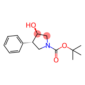 1-Pyrrolidinecarboxylic acid, 3-hydroxy-4-phenyl-, 1,1-dimethylethyl ester, (3R,4S)-rel-
