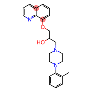 1-Piperazineethanol, 4-(2-methylphenyl)-alpha-((8-quinolinyloxy)methyl )-
