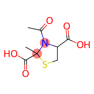 2,4-Thiazolidinedicarboxylic  acid,  3-acetyl-2-methyl-