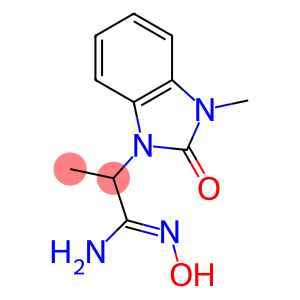 1H-Benzimidazole-1-ethanimidamide, 2,3-dihydro-N-hydroxy-α,3-dimethyl-2-oxo-