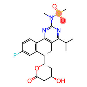 N-[(6S)-8-Fluoro-5,6-dihydro-4-(1-methylethyl)-6-[(2S,4R)-tetrahydro-4-hydroxy-6-oxo-2H-pyran-2-yl]b