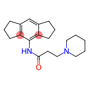 N-(1,2,3,5,6,7-hexahydro-s-indacen-4-yl)-3-(1-piperidinyl)propanamide