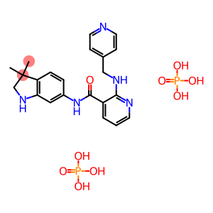 N-(3,3-DIMETHYLINDOLIN-6-YL)-2-(PYRIDIN-4-YLMETHYLAMINO)NICOTINAMIDE(二磷酸莫替沙尼)