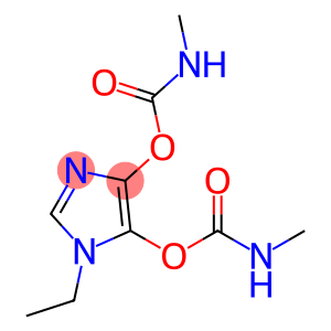 1H-Imidazole-4,5-diol, 1-ethyl-, bis(methylcarbamate) (ester) (9CI)