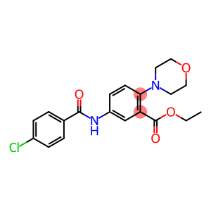ethyl 5-[(4-chlorobenzoyl)amino]-2-(4-morpholinyl)benzoate