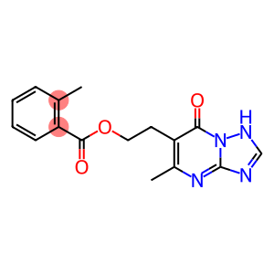 2-(5-Methyl-7-oxo-4,7-dihydro[1,2,4]triazolo[1,5-a]pyrimidin-6-yl)ethyl 2-methylbenzenecarboxy