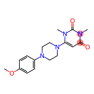 6-[4-(4-methoxyphenyl)piperazin-1-yl]-1,3-dimethyl-1,2,3,4-tetrahydropyrimidine-2,4-dione