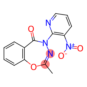 2-METHYL-4-(3-NITRO-2-PYRIDINYL)-1,3,4-BENZOXADIAZEPIN-5(4H)-ONE