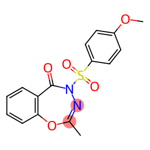 1,3,4-Benzoxadiazepin-5(4H)-one, 4-[(4-methoxyphenyl)sulfonyl]-2-methyl-