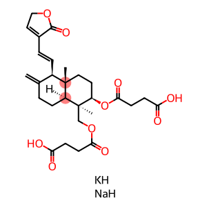 14-脱羟-11,12-二脱氢穿心莲内酯-3,19-二琥珀酸半酯钾钠盐