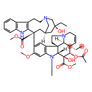 [3aR-[3aa,4b,5b,5ab,9(3R*,5S*,7R*,9S*),10bR*,13aa]]-Methyl 4-(acetyloxy)-3a-ethyl-9-[5-ethyl-1,4,5,6,7,8,9,10-octahydro-5-hydroxy-9-(methoxycarbonyl)-2H-3,7-methanoazacycloundecino[5,4-b]indol-9-yl]-3a,4,5,5a,6,11,12,13a-octahydro-5-hydroxy-8-methoxy-6-methyl-1H-indolizino[8,1-cd]carbazole-5-carboxylate