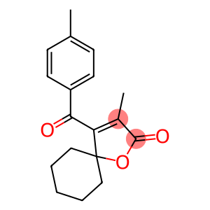 1-Oxaspiro(4.5)dec-3-en-2-one, 3-methyl-4-(4-methylbenzoyl)-