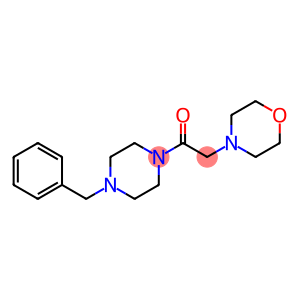 Ethanone, 2-(4-morpholinyl)-1-[4-(phenylmethyl)-1-piperazinyl]-