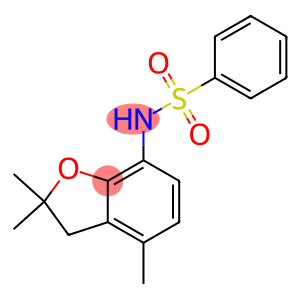 N-(2,2,4-trimethyl-2,3-dihydro-1-benzofuran-7-yl)benzenesulfonamide