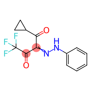 1-cyclopropyl-4,4,4-trifluoro-2-(phenylhydrazinylidene)butane-1,3-dione
