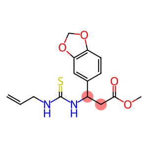 methyl 3-(2H-1,3-benzodioxol-5-yl)-3-{[(prop-2-en-1-yl)carbamothioyl]amino}propanoate