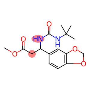 methyl 3-(2H-1,3-benzodioxol-5-yl)-3-[(tert-butylcarbamoyl)amino]propanoate