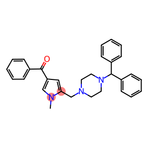 1-[(4-benzoyl-1-methyl-1H-pyrrol-2-yl)methyl]-4-(diphenylmethyl)piperazine