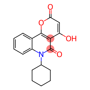 6-cyclohexyl-4-hydroxy-2H,5H,6H-pyrano[3,2-c]quinoline-2,5-dione