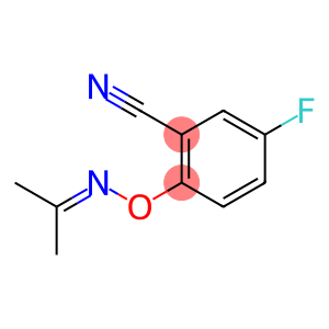 Benzonitrile, 5-fluoro-2-[[(1-methylethylidene)amino]oxy]-