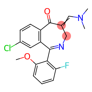 8-氯-4-[(二甲基氨基)亚甲基]-1-(2-氟-6-甲氧基苯基)-3,4-二氢-5H-2-苯并氮杂卓-5-酮