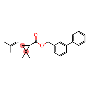 Cyclopropanecarboxylic acid, 2,2-dimethyl-3-(2-methyl-1-propenyl)-, (1,1'-biphenyl)-3-ylmethyl ester, (1R,3R)-