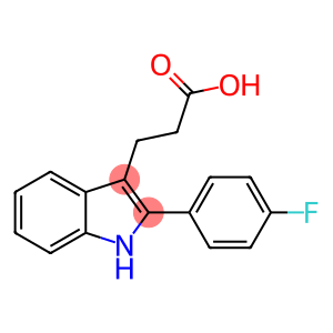 3-[2-(4-氟苯基)-1H-吲哚-3基]丙酸