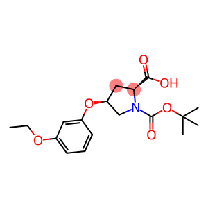 1,2-Pyrrolidinedicarboxylic acid, 4-(3-ethoxyphenoxy)-, 1-(1,1-dimethylethyl) ester, (2S,4S)-