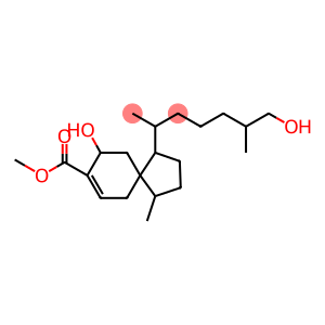 Spiro[4.5]dec-7-ene-8-carboxylic acid, 9-hydroxy-1-(6-hydroxy-1,5-dimethylhexyl)-4-methyl-, methyl ester, [1S-[1α(1R*,5S*),4β,5β(S*)]]- (9CI)