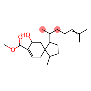 Spiro[4.5]dec-7-ene-8-carboxylic acid, 1-(1,5-dimethyl-4-hexenyl)-9-hydroxy-4-methyl-, methyl ester, [1S-[1α(R*),4β,5β(S*)]]-