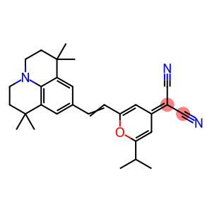 2-[2-(1-Methylethyl)-6-[2-(2,3,6,7-tetrahydro-1,1,7,7-tetramethyl-1H,5H-benzo[ij]quinolizin-9-yl)ethenyl]-4H-pyran-4-ylidene]propanedinitrile