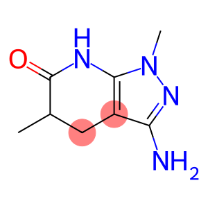 6H-Pyrazolo[3,4-b]pyridin-6-one, 3-amino-1,4,5,7-tetrahydro-1,5-dimethyl-