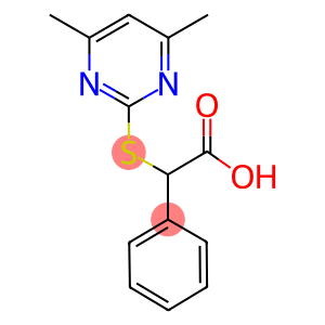 alpha-((4,6-dimethyl-2-pyrimidinyl)thio)-benzeneaceticaci