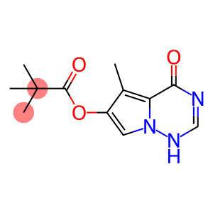 Propanoic acid, 2,2-diMethyl-, 1,4-dihydro-5-Methyl-4-oxopyrrolo[2,1-f][1,2,4]triazin-6-yl ester
