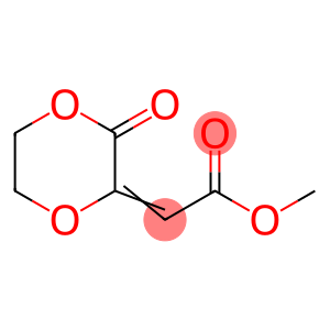 Acetic  acid,  (3-oxo-1,4-dioxan-2-ylidene)-,  methyl  ester  (9CI)
