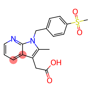 2-(2-Methyl-1-(4-(methylsulfonyl)benzyl)-1H-pyrrolo[2,3-b]pyridin-3-yl)acetic acid